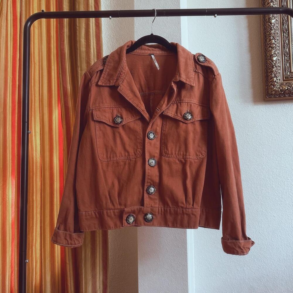 Free people slouchy eisenhower jacket